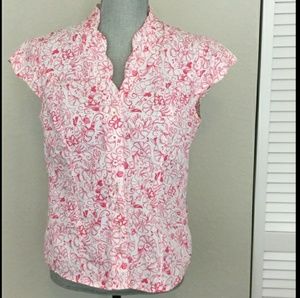 Lily Pulitzer Butterfly Shrimp Top